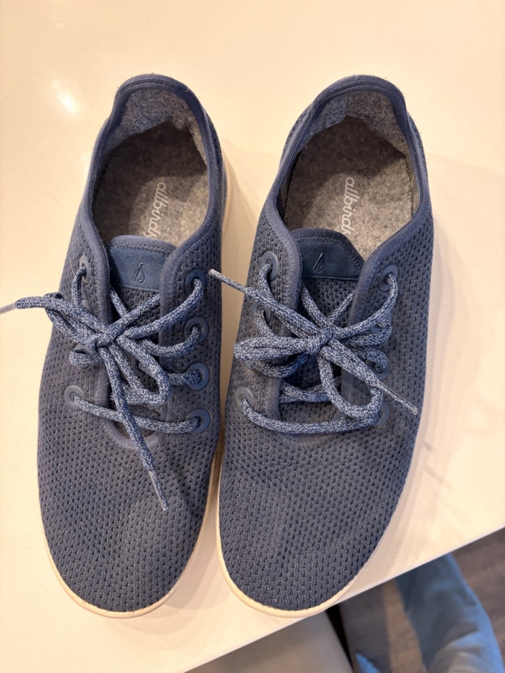 allbirds Men’s Blue Tree Runners - Slate Blue Knit Sneakers